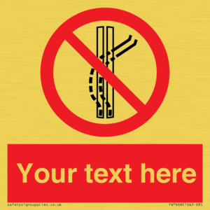 Custom prohibition Do not leave the tow track